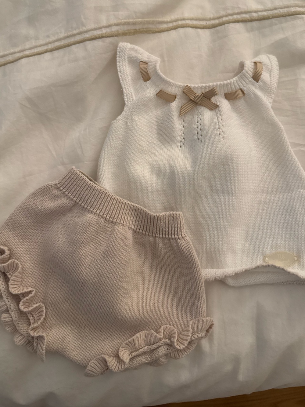 Newborn Mayoral Dress + Bloomers